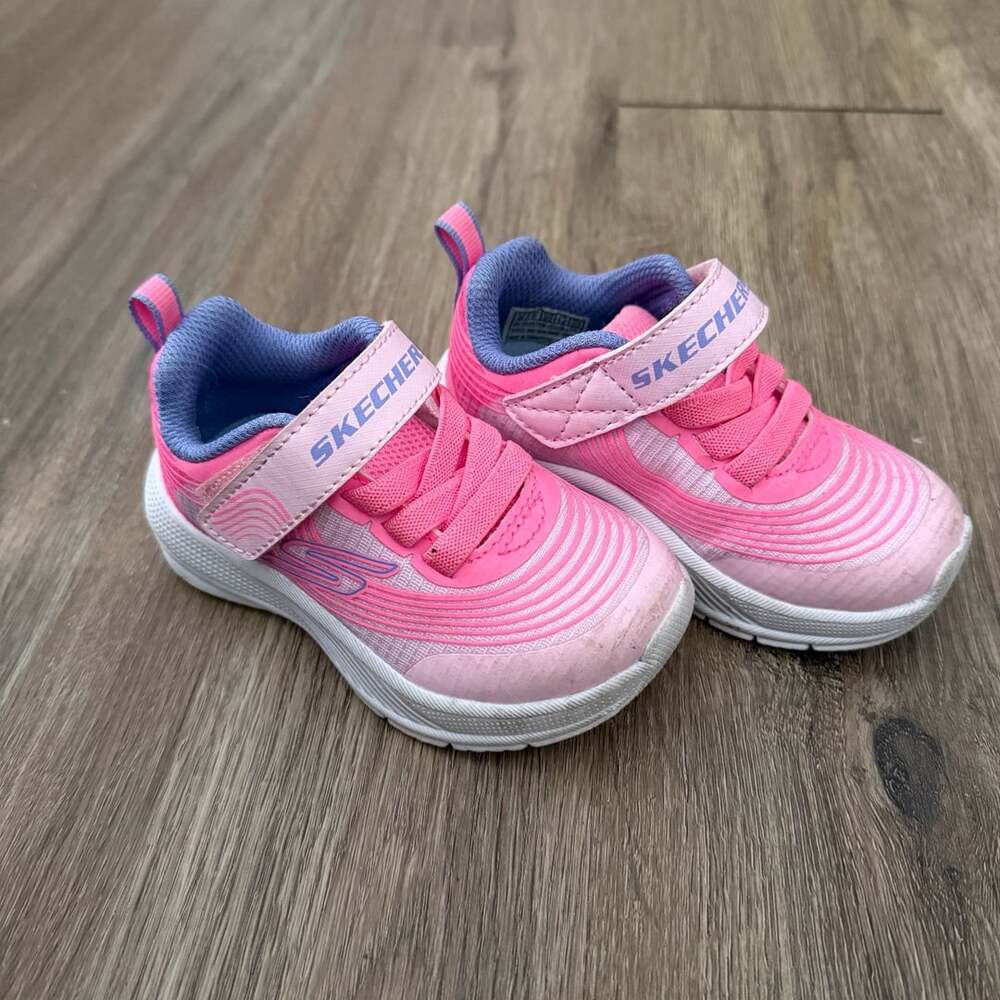 Skechers Microspec Advance Pink Toddler Sneakers size 6